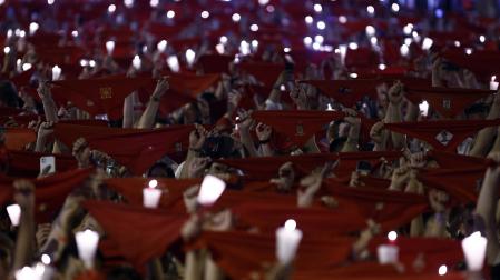 Pobre de Mí de San Fermín 2022 en Pamplona.