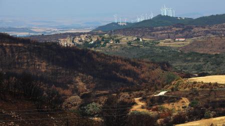Los incendios, un mes después: San Martín de Unx./