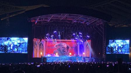Iron Maiden, en su concierto en el Estadio Olímpico de Atenas