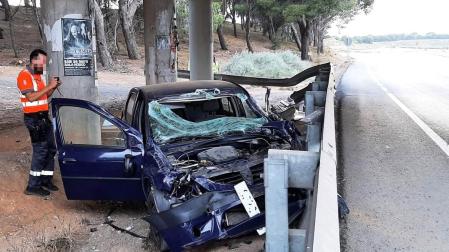 Estado en el que ha quedado el vehículo tras el accidente