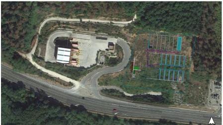 Ubicación y distribución prevista de la futura planta de compostaje de Santesteban