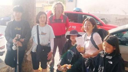 La Policía Foral encontró a la joven peregrina