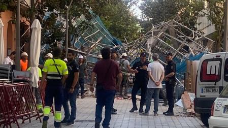 Imagen de la zona del derrumbe