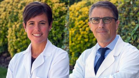 Los investigadores de la Universidad de Navarra, Leticia Goñi y Miguel Ruiz Canela