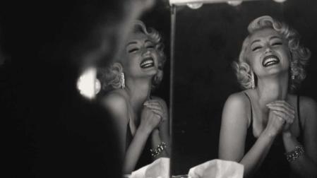 La actriz Ana De Armas caracterizada como Marilyn Monroe