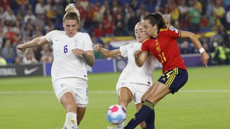 Imagen del partido de cuartos de la Eurocopa 2022 entre Inglaterra y España
