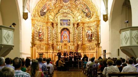 Concierto en la iglesia de San Pedro de Mendigorría, en el marco de la edición de 2014 del Festival de Música de la localidad