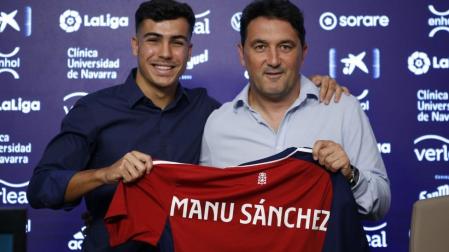 Braulio y Manu Sánchez, en la presentación del segundo