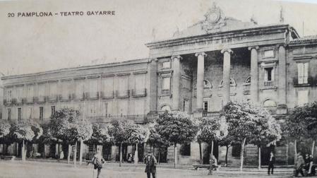 El teatro en una postal de hacia 1920