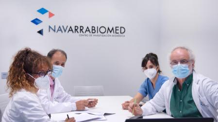 Jesús Zabaleta, Ángel Alonso, Beatriz Orduña y Amaia Martínez Carrasco