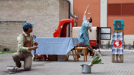 Teatro en la calle dentro de la oferta del palacio de Ezpeleta
