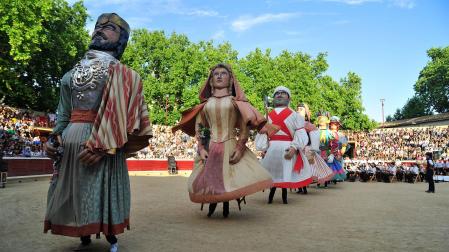 Centenario de la comparsa de gigantes de Tafalla, en agosto de 2019
