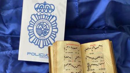 Misal recuperado por la Policía Nacional