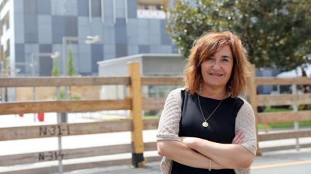 La alcaldesa Ana Góngora, en la víspera del inicio de las fiestas patronales de Burlada