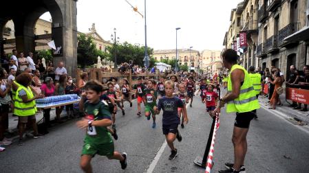 Participantes en la 'Milla del pastor' de Tafalla