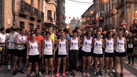 Participantes en la 'Milla del pastor' de Tafalla