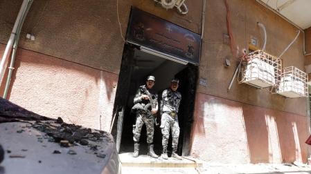 Agentes de seguridad, en el lugar del suceso