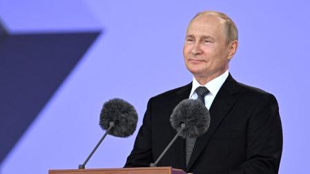 Vladimir Putin, durante su comparecencia