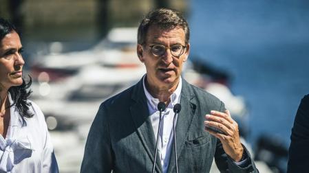 Alberto Núñez Feijóo, este jueves en A Coruña