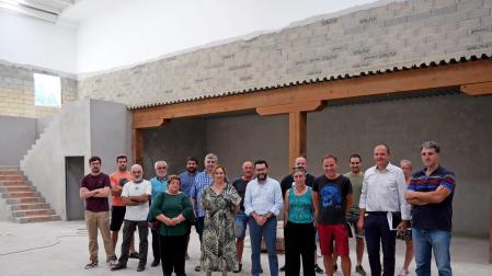 Representantes del Gobierno de Navarra y alcaldes de las localidades de la Mancomunidad de Malerreka han visitado el futuro punto limpio en Santesteban