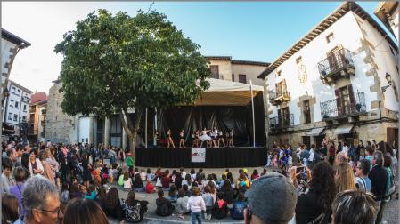 Asistentes a la fiesta del comercio de la edición pasada en Alsasua.