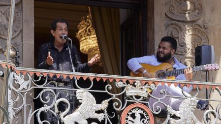 Una de las actuaciones este jueves de Flamenco en los Balcones, en el marco del Festival Flamenco On Fire 2022.