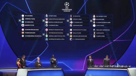 Composición de los grupos de la Liga de Campeones 2022/2023 tras el sorteo de este jueves, 25 de agosto, en Estambul