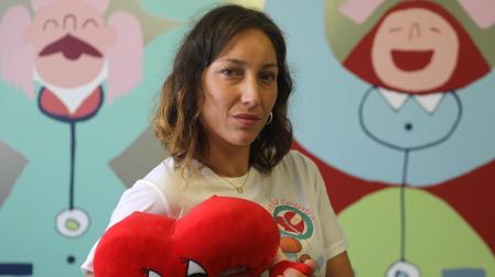 Ana Hernández Zozaya (Legasa, 35 años) es madre de dos hijos: Aimar y Eloy