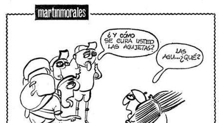 Una de las características viñetas de Martinmorales