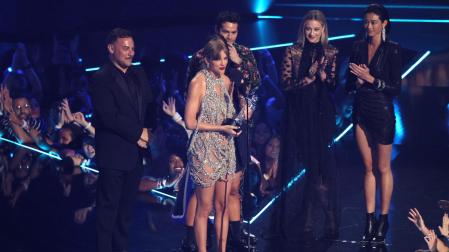 Taylor Swift, durante la ceremonia de entrega de los premios Video Music Awards