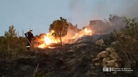 Incendio en Gallipienzo