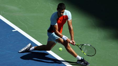Carlos Alcaraz frente a Sebastian Baez en el U.S. Open