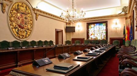 Salón de plenos del Ayuntamiento de Pamplona
