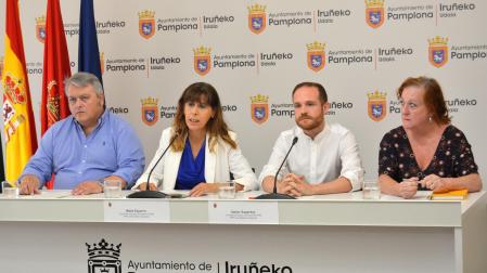 Rueda de prensa del Grupo Municipal Socialista del Ayuntamiento de Pamplona