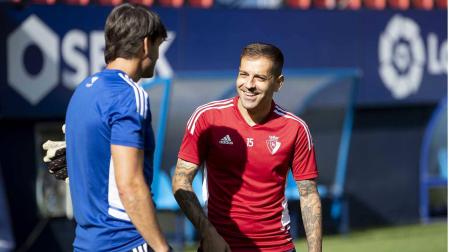 Rubén Peña durante un entrenamiento