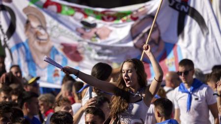 Fotos del chupinazo de fiestas de Berriozar