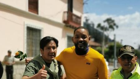 Will Smith alborota un pueblo de Andes de Ecuador