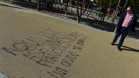 Pintada en el lugar donde asesinaron a 'Jimmy'