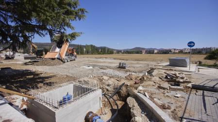 Obras de urbanización del sur del barrio de la Txantrea