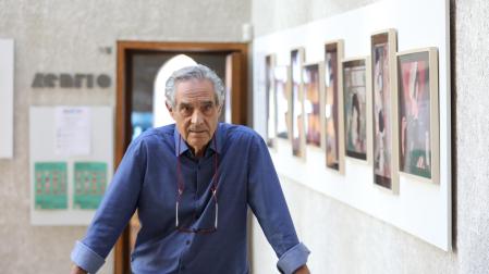 Justo Isasi, Focho, este viernes, en el Condestable de Pamplona.