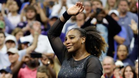 La tenista Serena Williams se despide del US Open