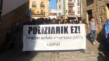 Manifestación del Ospa Eguna 2022 en Alsasua