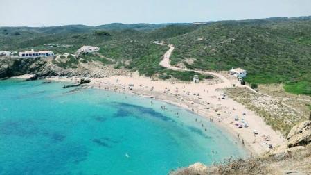 Imagen de la cala Mesquida, donde se encontraban los dos bañistas fallecidos