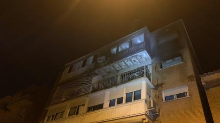 Edificio en el que ha tenido lugar el incendio