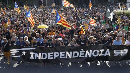 La Diada 2022 reúne 150.000 manifestantes, una de las cifras más bajas desde 2012