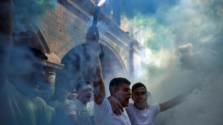 Fotos del cohete de fiestas de Sangüesa 2022./