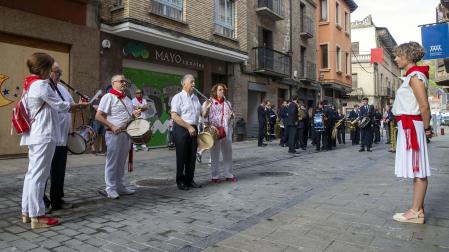 Día grande con la procesión a San Sebastián, patrón de Sangüesa, durante sus fiestas