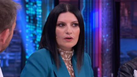 Laura Pausini durante su visita al Hormiguero