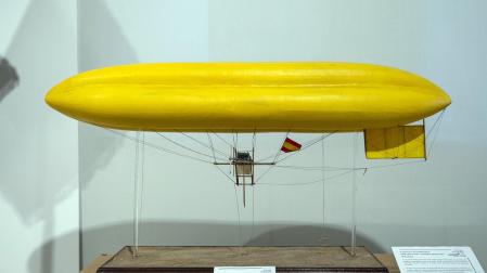 Maquetas de la exposición 'Volar, historia de una aventura', en la Sala de Armas de la Ciudadena del 16 de septiembre al 2 de octubre de 2022