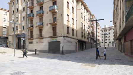 Las nuevas zonas peatonales, como la que se está desarrollando en la Milagrosa, serán eje central
